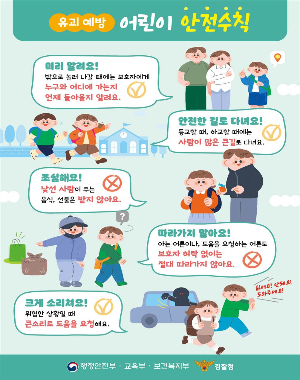 어린이 약취, 유인예방