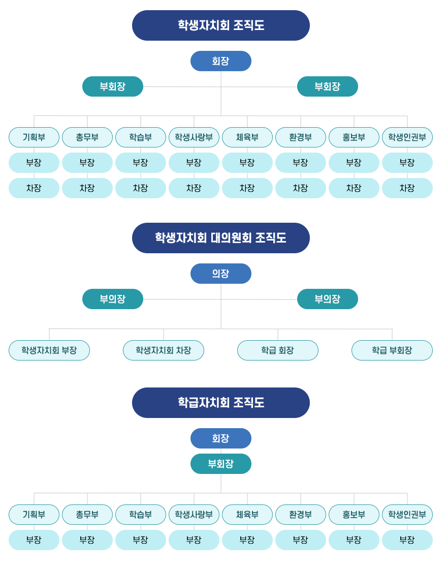학생자치회조직도 이미지